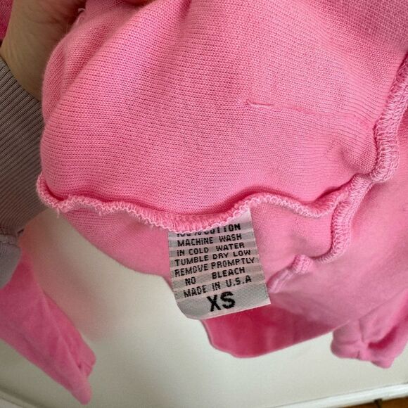 Set Active Y2K Terry Cloth Zip Up Hoodie Mean Girls House Bunny XS Hooded Rare - Picture 5 of 6